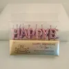 Festive Supplies Birthday Alphabet Candles Gold Plated Happybirthday Happy Children Party Cake