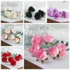 Dekorativa blommor 20/50st DIY Craft Floral Real Touch Vacker bröllopsdekoration Artificial Rose Fake Bouquet Flower Heads