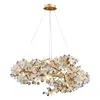 Kroonluchters kunstontwerper luxe villa kroonluchter moderne verlichting goud led hangende woonkamer slaapkamer lamp