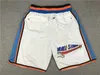 Classic Just Don Basketball Shorts Retro Williams Webber Bibby z kieszonkową popową spant mutpants Fox Sabonis Monk Short XS-xxxl