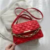 Bolso HBP para mujer, carcasa con sensor minimalista, pequeño cuadrado, blanco, caqui y rojo, bolso cruzado de acrílico, bolso de hombro a10