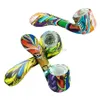 glass pipe smoke accessory tobacco glow in the dark pipes Color Ultimate bubbler bong dab rig