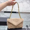 Winter Loulou Puffer Shoulder Bag Gold Hardware Genuine Leather Fashion Flap Crossbody Bags Brand Letters Women Soft Handbags Purse