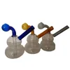 Bongas de óleo de vidro de vidro Bongas de água de vidro 4 estilos tubos de queimador de óleo