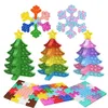 Fidget Toy Push Bubble Puzzles Sneeuwvlok Kubus Stiksel Kerstboom Kinderen Desktop Puzzel Decompressie Speelgoed Vingers Vingeraflichting Angst Squeeze Bauble ZM920