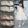 Sneakers Children Leather Shoes Cartoon Somfortable Soft soled Kids Little Girl Princess Single Pink 3 11Years Old 220920