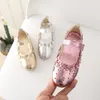 Sneakers Kids Baby Toddler Girl Bambini White Wedding Party Princess Leather Soft Bottom Shoes Girls Flower Single A966 220920