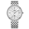 Montres-bracelets Quartz montre pour hommes diamant haut double calendrier hommes étanche luxe argent acier montres Relogio Masculino