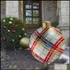 Weihnachtsdekorationen Festliche Partyzubehör Hausgarten Kugeln Baum Weihnachtsgeschenk Dekor für Outdoor PVC Ot7Ov