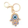 Hamsa Hand Key Rings Mal Palmy Pingente Pingente Chaves Cores de Prata Gold para Mulheres Presente