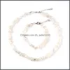 Подвесные ожерелья Bohemia colorf Beads гравийные бирюзовые ожерелья Choker Natural Stones Ожерелье для женщин модные украшения C3 Drop D DHPFQ