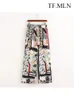 Pantaloni da donna a due pezzi 2 pezzi Camicie da donna Pantaloni da completo Kimono Style Summer Full Printed X-Long Camicetta con coulisse Set Abbigliamento casual femminile 220919