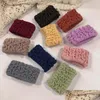 Pony Tails Holder Solid Color Folded Pony Tails Holder Knitting Colourf Widen Hair Rope Fashion Accessories Women Lady Gifts 0 65Ht N Dhhy9