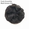 Cheveux synth￩tiques d￩sordonn￩s Bun Scrunchy Donut Wavy Updo Elastic Scrunchie Easy Bun Updos For Women Kids