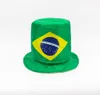 Dünya Kupası Fan Malzemeleri Yüksek Şapka Banner Flags Cheer Props Top 32 Futbol Hayranları Bayrak Şapka Özelleştirme