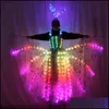 Decorazione per feste F Colore Pixel Led Gonna Sognante Abito da sposa luminoso Ali Pettiskirt Per spettacoli teatrali Drop Delivery 2021 Hom Dhg0T