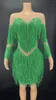 Robes décontractées 2022 Gland Mode Femmes Robe Sexy Mesh Stretch Argent Vert Bleu Rouge Soirée Club Anniversaire Célébrer Bar Disco Stage