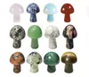 Sculpture de champignon en pierres de cristal, 50 pièces, décoration faite à la main pour bricolage, méditation, équilibre, Collection de décoration pour la maison