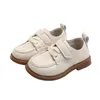 Baskets printemps automne enfants chaussures d'école en cuir bébé mode enfant en bas âge garçons semelle souple couleur unie fille décontractée 220920