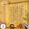 Party Decoration 2pcs 1 2m Clear Gauze Backdrop Wedding Wall Po Booth For Marriage Birthday Chirstmas Decor