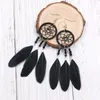 Dangle Earrings Bohemian White Black Feather Tassel For Women Long Hanging Lucky Dreamcatcher Friendship Jewelry Gift