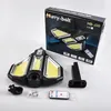 196led 212COB Appliques Solaires En Forme De Coeur 116led 128COB Lampe De Jardin Étanche IP65 Capteur De Mouvement Éclairage Extérieur 3 Modes