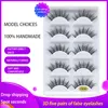 FALSE EYELASS 5PAIRS 3D Mink Lashes Natural Dramatic Faux Cils Makeup Wholesale Fake Eyelash Extension Maquiagem