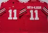 Custom S-6XL NCAA Ohio State Buckeyes Justin Fields Football Jersey 2 Chase Young JK Dobbins 15 Elliott Stroud Fleming Dwayne Nick Bosa