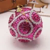 Decorazione della festa Creative Rhinestone Glitter Balli natalizi 8 cm 1pc Tree Impiccing Ornament Decor Ball 0930#30