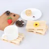 Table Mats 1 Piece Wooden Small Tray Mini Pallet Beverage Coasters Insulation Pad Cup Pot Holder Mat Soap