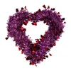 Guirlande décorative en forme de fleurs pour la saint-valentin, pendentif en forme de cœur pour fête d'amour, décoration murale suspendue pour la maison