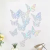 Украшение вечеринки трехмерное трехмерное выдолбленное наклейка на стену бабочки