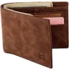 New Wallets Fashion Mini Men's Luxury Business Wallet Card Holder Man Purse Coin Bag Zipper Gift For Men