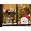 Wandaufkleber Weihnachten Fensteraufkleber Weihnachtsmann Elch Frohe Dekorationen für Zuhause Cristmas Ornament Dekor Weihnachtsgeschenke Jahr 220919