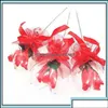 파티 장식 LED 호의적 인 Light Up Glowing Red Rose Flower Wands Bobo Ball Stick Wedding OTG16