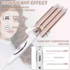 Requecedores de cabelo alisadores Maldição de cabelo 3 curling curling wand temperatura crimper temperatura aquecimento ajustável Rapidamente dura longa sereia cabelos waver ferro t220916