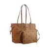 여자 고급 디자이너 가방 가죽 가죽 작업 RD 주말 외출 패션 쇼핑 가방 레이디의 핸드백은 분리 가능한 파우치와 함께 제공됩니다.