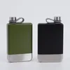 Hip Flasks 9oz Peinture en aérosol en Plein air Portable Petite Bouteille de vin 304 Flacon de Hanches en Acier Inoxydable créatif Plat extérieur Portables Bouteille d'alcool