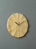 Wall Clocks Wooden Clock Modern Nordic Simple Design Style Creative Silent Art Light Luxury Home Decor For Living Room Wanduhr