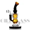 Hookahs Bongs de 8 polegadas Bongs Tubos de ￁gua Cabe￧a reta PERC 14MM MUNCIA FEMAN FEMAN GLONG BOND BOLE SHOPE DAB PLACES COM TACA