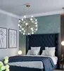 Chandeliers Nordic Crystal Lighting Postmodern LED Dandelion Round Pendant Hanging Lamp Bedroom Living Room Lights Lustre