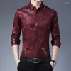 Camisas casuais masculinas 2022 Modelos de explosão de camisa de vento de mangas compridas do outono de outono Moda da moda jovem