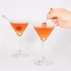 Stainless Steel Cocktail Pick Bar Tools Metal Fruit Stick Reusable Silver Cocktails Drink Picks 4.3 Inches 11cm kitchen Bar Party Tool TH0390