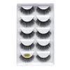 FALSE EYELASS 5PAIRS 3D Mink Lashes Natural Dramatic Faux Cils Makeup Wholesale Fake Eyelash Extension Maquiagem