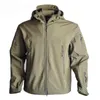 Chaquetas de caza Softshell Sharkskin TAD Chaqueta táctica Hombres Ropa de camuflaje al aire libre Militar Senderismo Camping Abrigos con capucha a prueba de viento