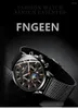Wall Wallwatches Fngeen Watches Top Male Rechnerz Watch Men Business Increase Aceed acero inoxidable Relogio Relogio Masculino