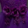 Girl Dresses Sleeveless Crochet Dress Flower Trailing Skirt Wedding Bridal Princess