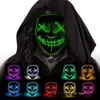 Maschera di Halloween LED Light Up Glowing Party Maschere divertenti The Purge Election Year Grande Festival Cosplay Costume Forniture Coser face sheild GCB1