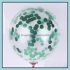 Party Decoration 1-10Pcs/Lot Shining Confetti Balloon Baby Shower Latex Balloons Birthday Decorations Adt Wedding Inflatable Ball Dro Dhr6B