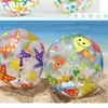 Strandball runder Sternfisch Schwimmbad Strandbälle aufblasbares PVC-Spielzeug Erwachsene Kinder Party Sand Wasser Spaßspielzeug Outdoor-Strandbälle 2065 E3